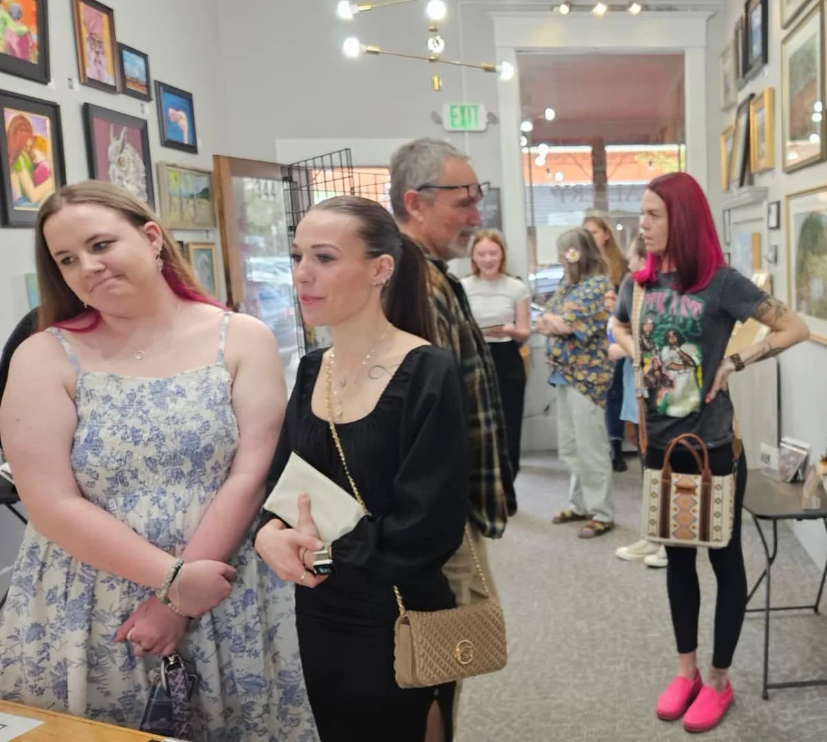 Student art show display
