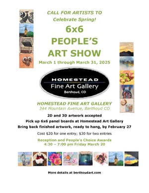 6x6 People's Art Show call for entry
