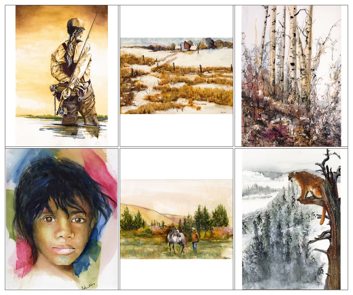 Watercolor paintings by Michael Nosler